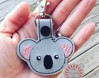 Koala Keychain, Koala Bear Keychain, Koala Keyfob, Koala Bear