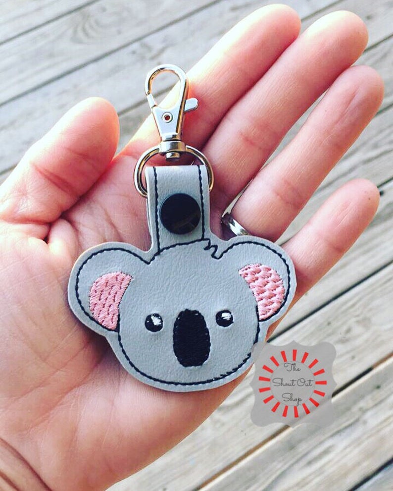 Koala Keychain Koala Bear Keychain Koala Keyfob Koala Bear Etsy