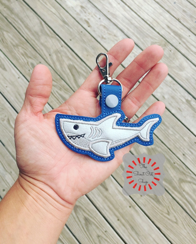 Shark Keychain Shark Key Chain Shark Keyring Shark Keyfob Etsy