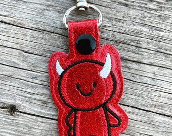 赤い輝きの小さな悪魔のキーホルダー、小さな悪魔のキーチェーン