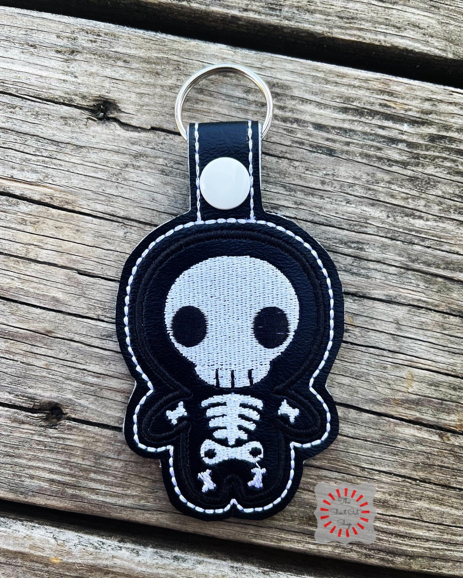 OVERSIZED Skeleton Keychain, Skeleton Key Chain, Skeleton Key Ring ...