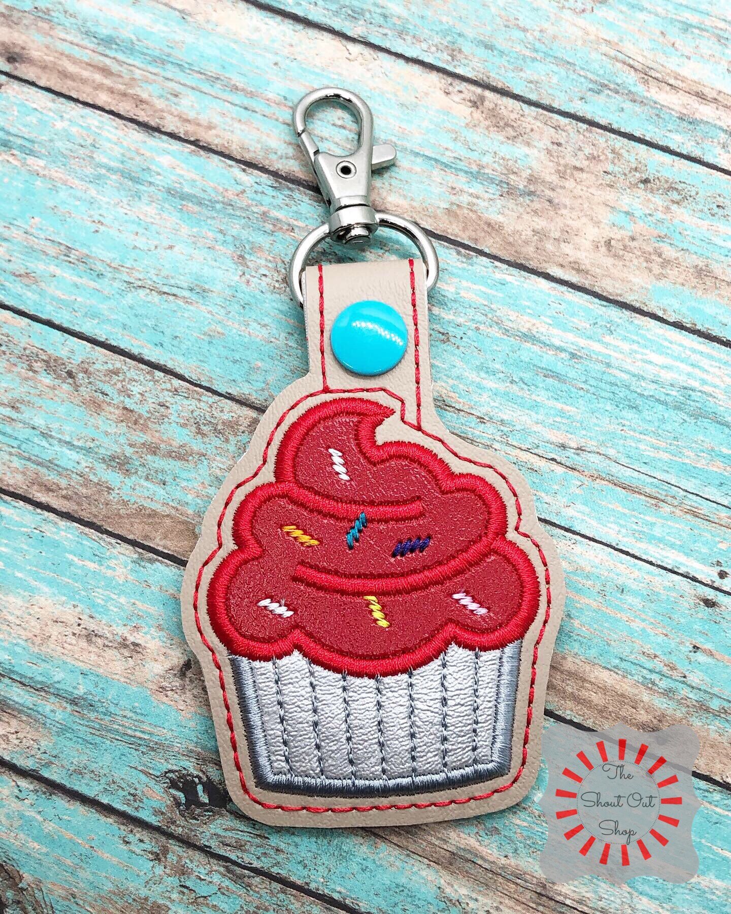 Cupcake Keychain, Cupcake Key Chain, Cupcake Keyring, Cupcake Key Ring ...