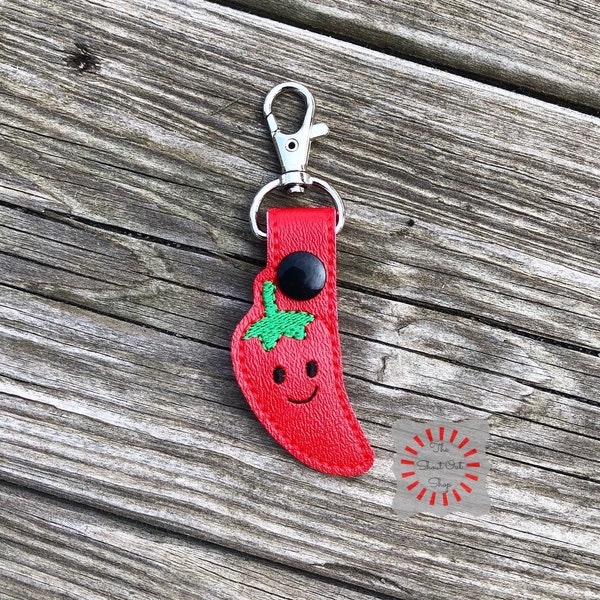 Jalapeno Keychain, Jalapeno Key Chain, Spicy Pepper Keyring, Chili Pepper Key Ring, Hot Peppers, Foodie, Kitchen, Cinco De Mayo, Charm