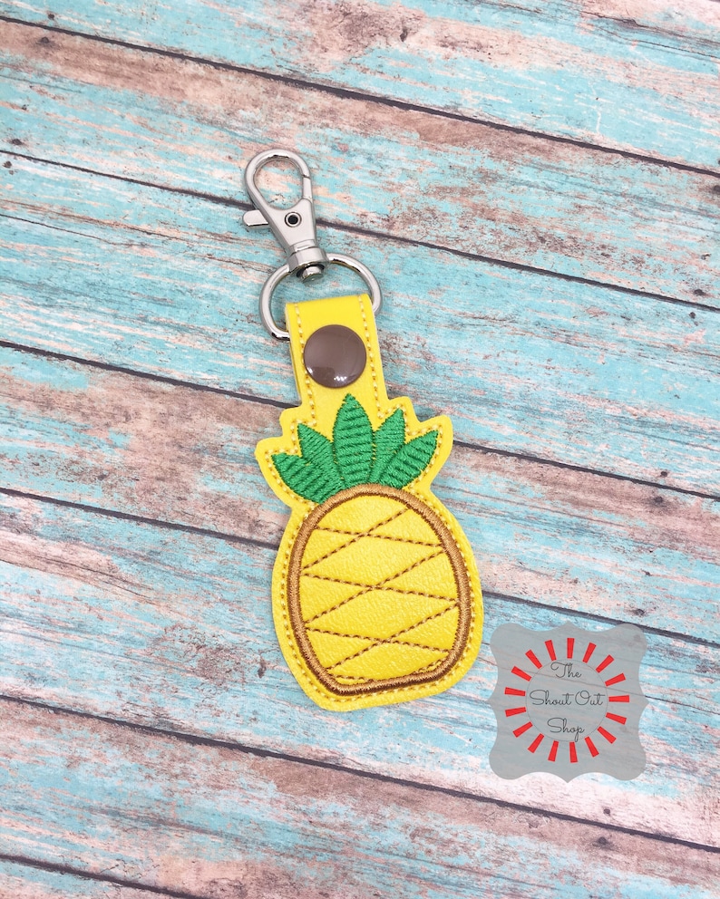 Pineapple Keychain Pineapple Key Chain Pineapple Keyring Etsy