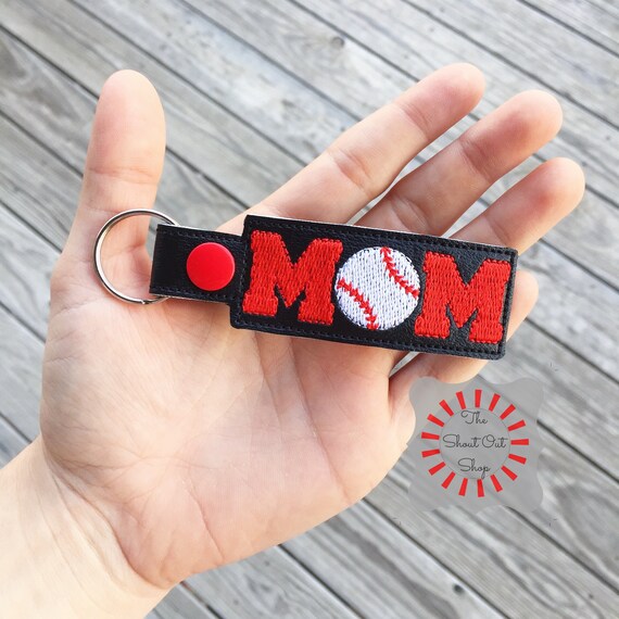 Baseball Mom Keychain Baseball Mom Key Chain Baseball Mom Etsy