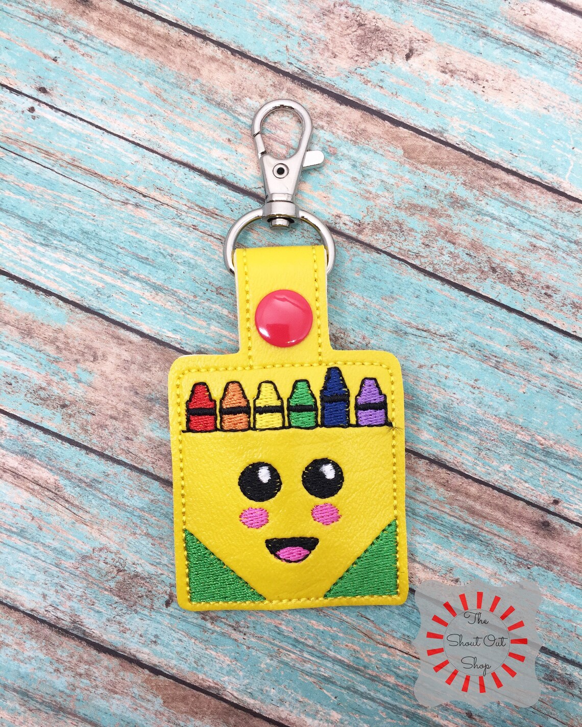 Crayon Key Rings Crayon Keychain, Crayon Key Chain, Crayon Key Ring, Crayon Charm ...