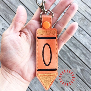 Crayon Keychain, Crayon Key Chain, Crayon Key Ring, Crayon Keyring, Crayon Bag Tag, Crayon Bag Charm, Teacher Gift, Back Pack Tag, School