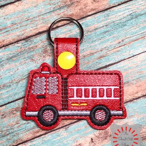 Fire Truck Keychain, Fire Truck Key Chain, Fire Truck Keyring, Fire ...