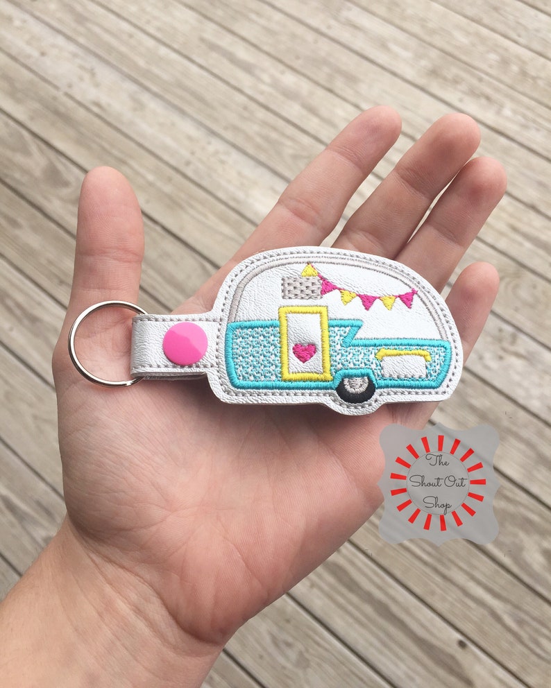 Camper Keychain Camper Key Chain Camper Keyring Camper Etsy
