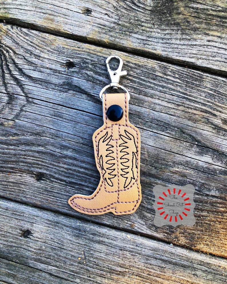 Cowboy Boot Keychain Cowboy Boot Key Chain Cowboy Boot Key Etsy