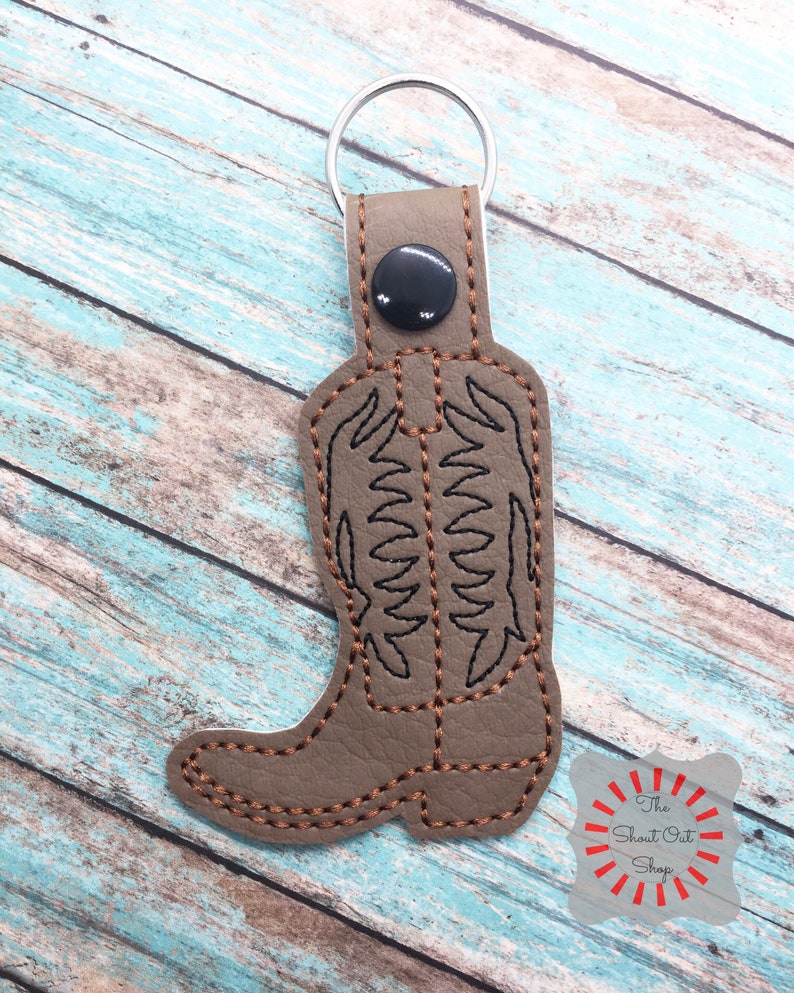 Cowboy Boot Keychain Cowboy Boot Key Chain Cowboy Boot Key Etsy