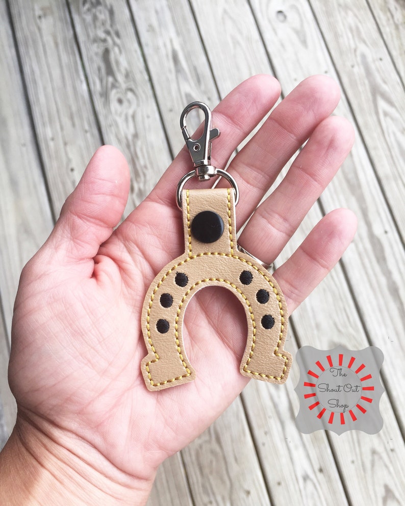 Horsehoe Keychain Horseshoe Key Chain Horseshoe Keyring Etsy