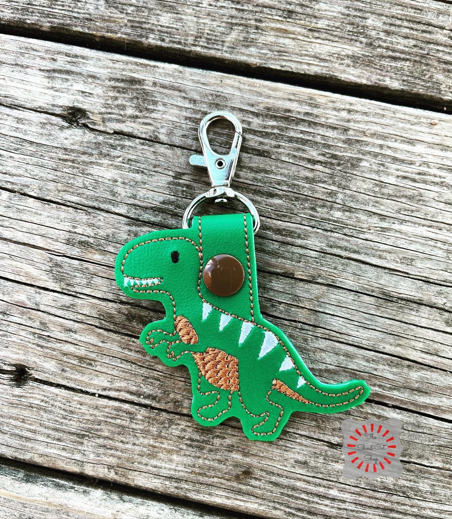 Dinosaur Keychain Dinosaur Key Chain Dinosaur Keyfob Etsy