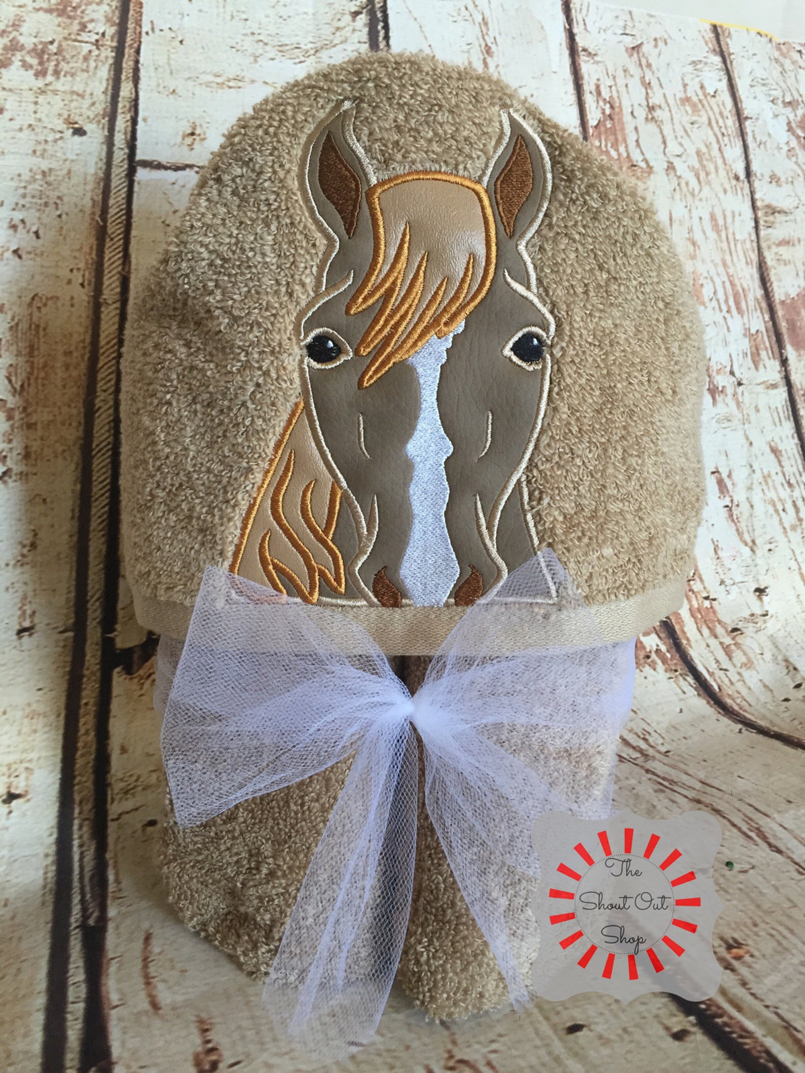 Horse Hooded Towel Horse Hooded Bath Towel Horse Beach Etsy