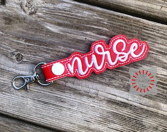 Nurse Keychain, Nursing Key Chain, RN Key Ring, Nurse Appreciation, Nurse Life, Love A Nurse, Healthcare Worker, Registered Nurse Gift
