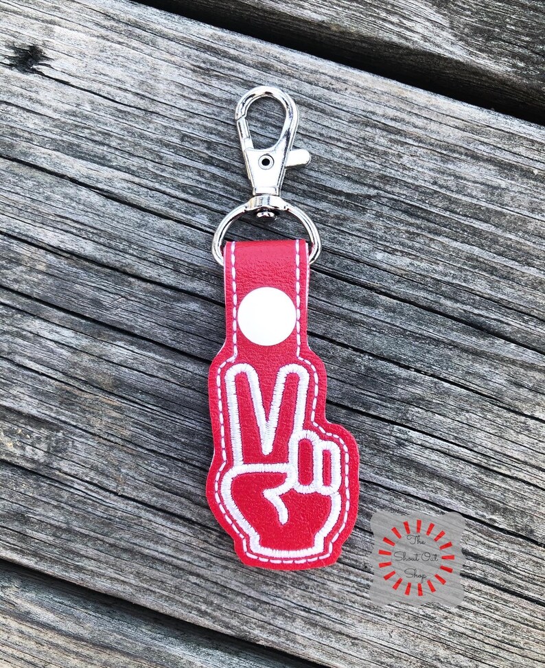 Peace Sign Key Ring Peace Hand Sign Keychain, Peace Sign Key Chain, Peace Sign Key Ring ...