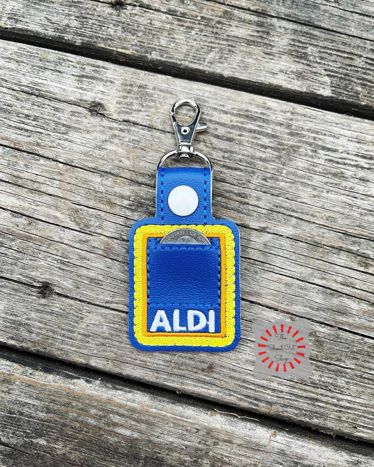 Llavero Aldi Aldi Quarter Keeper Aldi Cart - Etsy España