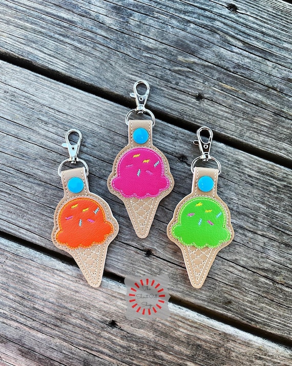 Ice cream best sale keyring