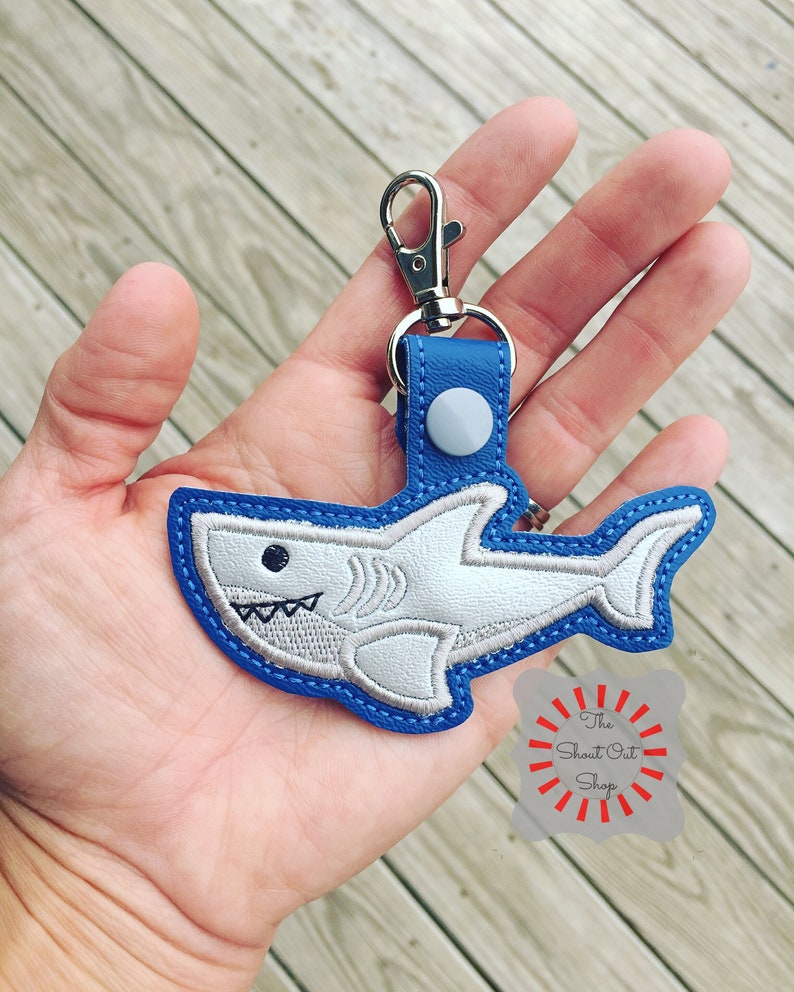 Shark Keychain Shark Key Chain Shark Keyring Shark Keyfob Etsy