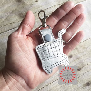 Shopping Cart Keychain, Shopping Cart Key Chain, Shopping Cart Keyfob, Shopping Cart Snap Tab, Aldi Cart Keychain, Aldi Quarter Holder, Aldi