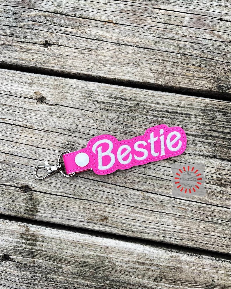 Bestie Keychain, Bestie Key Chain Bestie Keyring, Bestie Key Ring, BFF ...