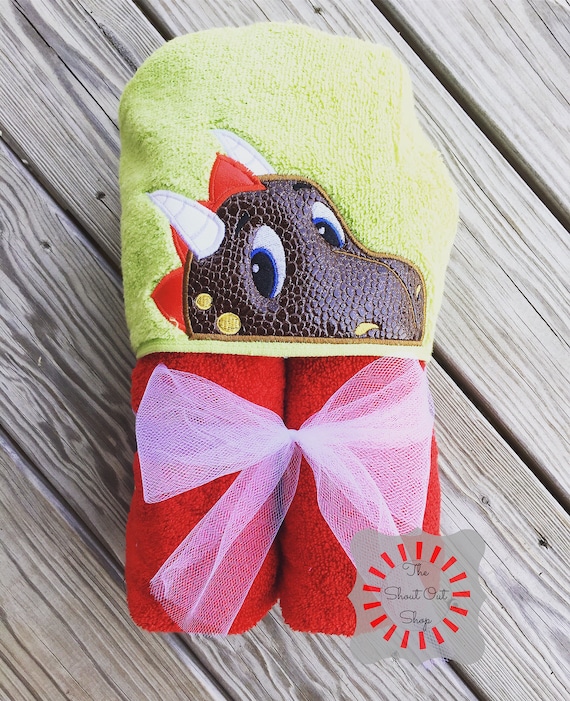 dragon hooded towel