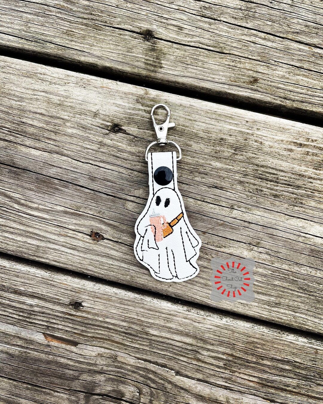 Boo-jee Keychain, Boo-jee Key Chain, Basic Ghost Keychain, Ghost Key ...