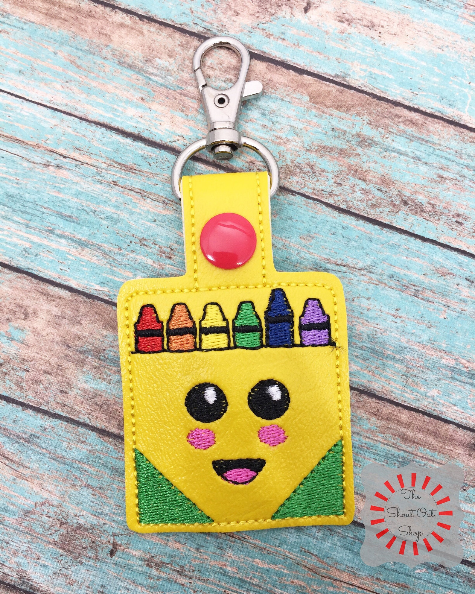 Crayon Key Rings Crayon Keychain, Crayon Key Chain, Crayon Key Ring, Crayon Charm ...