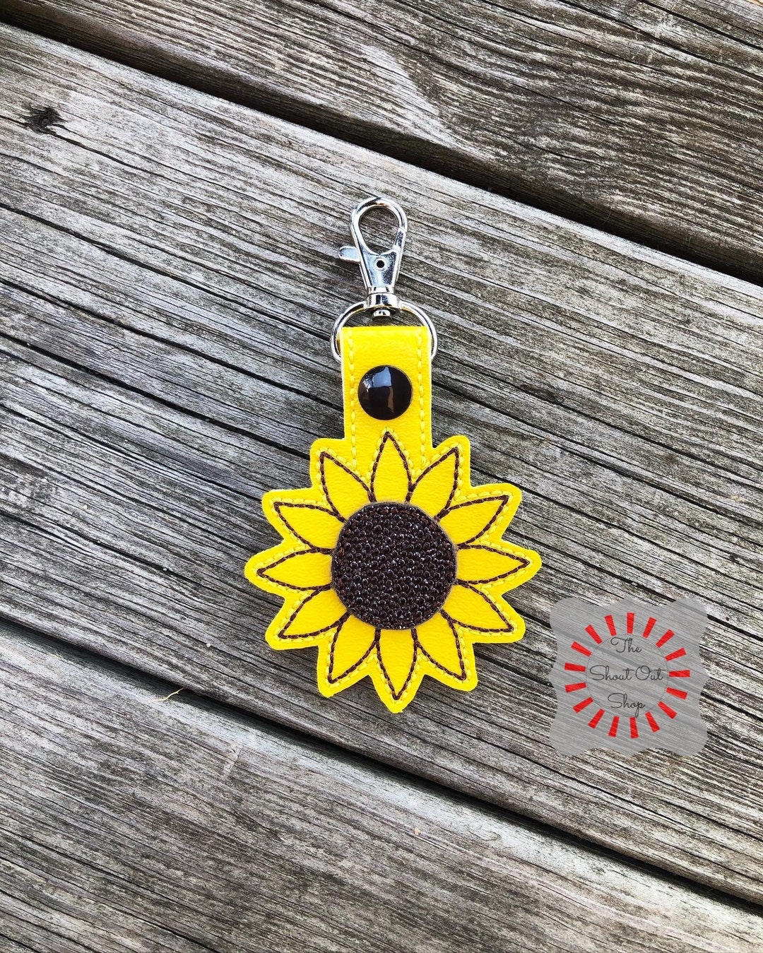 Sunflower keychains best sale