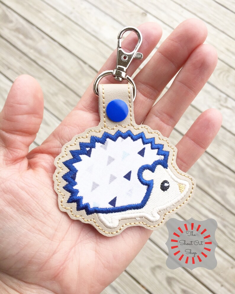 Hedgehog Keychain Hedgehog Key Chain Hedgehog Keyring Etsy