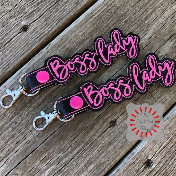 boss lady keychain