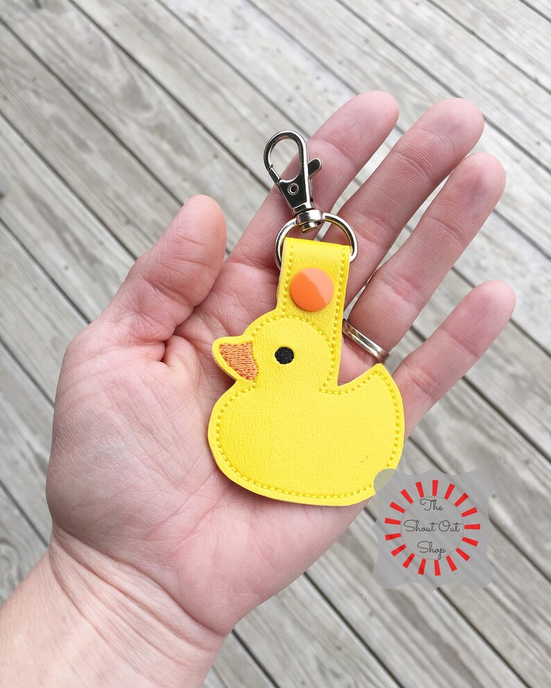 Rubber Duck Keychain Rubber Ducky Keychain Rubber Duck Key Etsy
