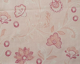 Hilco Cotton Jersey Leonie by Mia Maigrün sur rose, rose, fleurs fleurs florales, robes, jupes, chemises, oreillers, foulards