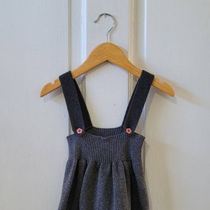 HANNAH ANDERSON Gray Fairisle Sweater Dress - 2 years