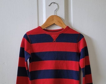 GAP kids Red and Navy Stripe Sweatshirt - 4 ans