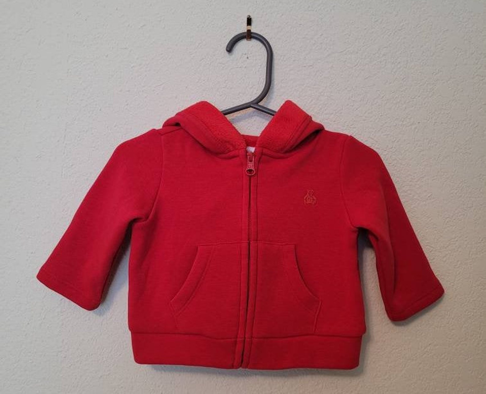 Baby Gap Red Fleece Hoodie Jacket 36 months Etsy