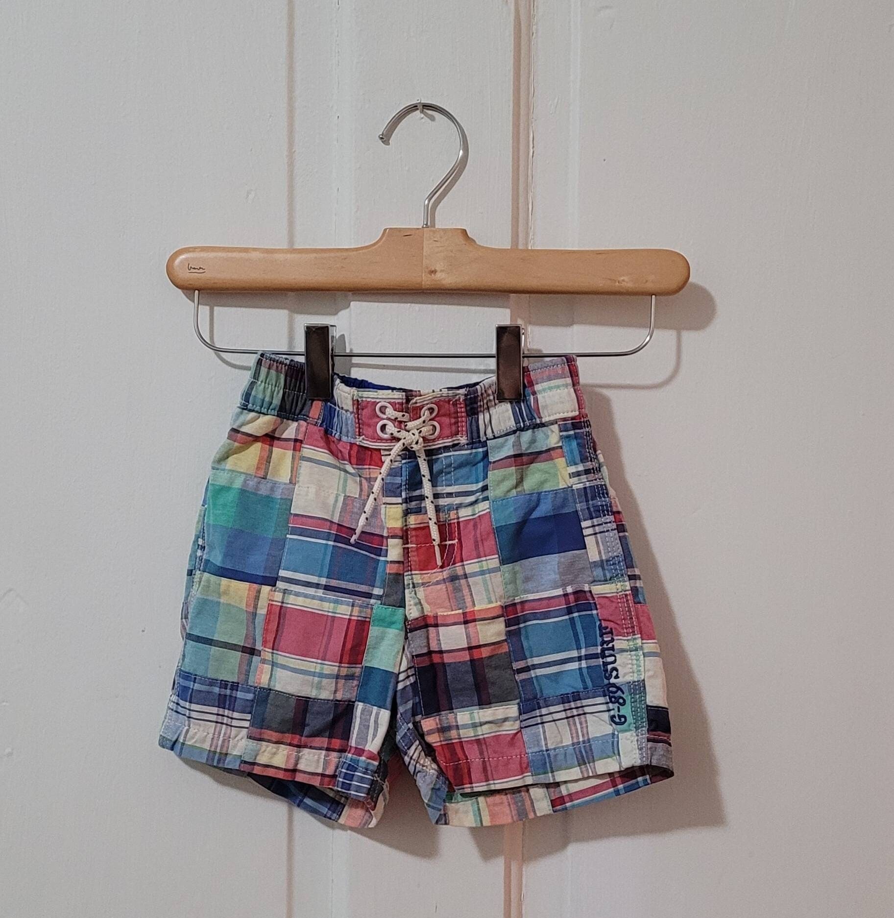 Short écossais Madras C&A Rouge Et Gris - Taille 34/36 (14 Ans)