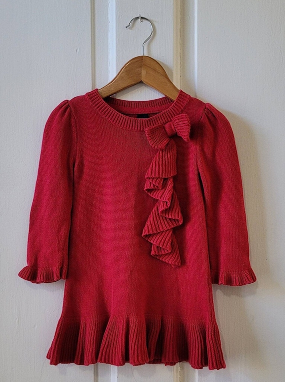 Baby GAP Red Sweater Dress - 18/24 months