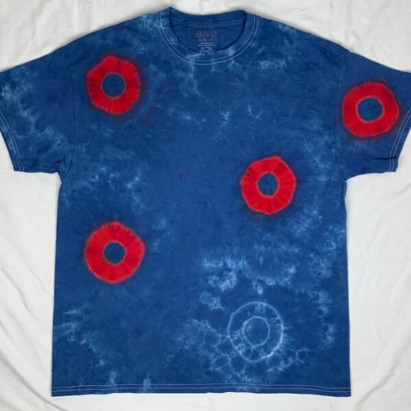 DISCOUNTED Unisex Adult Size Extra Large Phish Fishman Donuts Tie Dye Short Sleeve XL T Shirt Jon Fishman Dress Fall Tour YEMSG