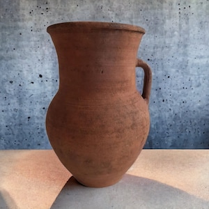 Ceramica ucraina, brocca vintage, vecchia ceramica smaltata all&#39;interno