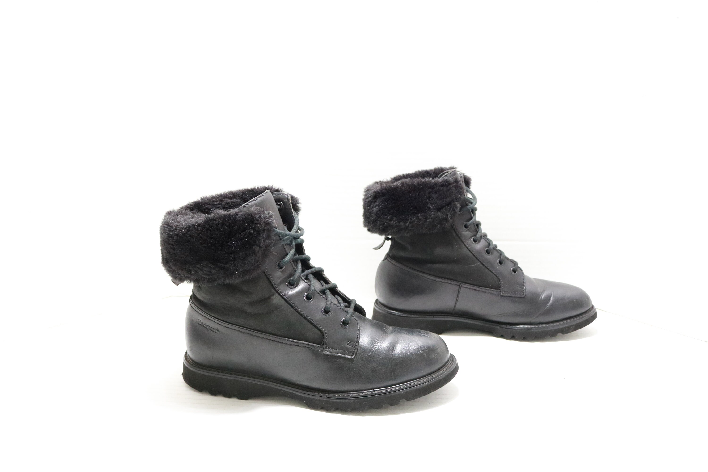 rockport black boots