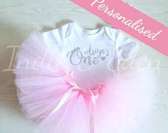 Girls Tutu - 1st Birthday Girl - Birthday Tutu - Baby Tutu Outfit - Baby Girls Tutu - Baby Tutu Birthday - Personalised - Pink Tutu