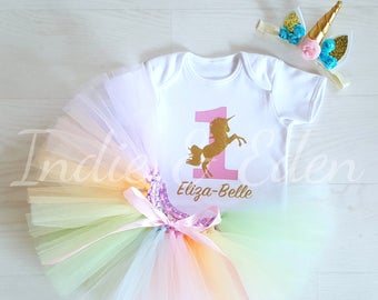 Girls Tutu - 1st Birthday Girl - Unicorn Baby - Birthday Tutu - Baby Tutu Outfit - Baby Girls Tutu - Baby Tutu Birthday - Tutu Skirt