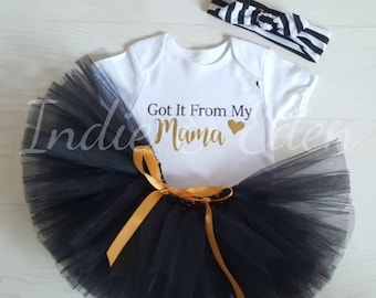 Girls Tutu - 1st Mothers Day - Mothers Day Tutu - Baby Tutu - Baby Girls Tutu - Baby Outfit - Tutu - Got It From My Mama - Mothers Day Gift