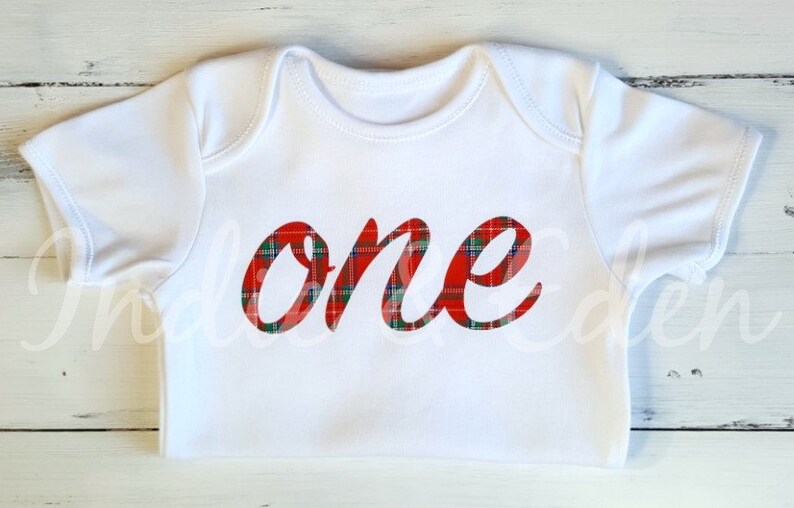 baby tartan babygrow