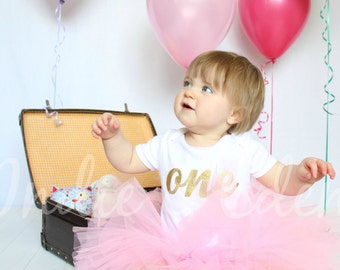 Girls Tutu - 1st Birthday Girl - Birthday Tutu - Baby Tutu Outfit - Baby Girls Tutu - Baby Tutu Birthday - Pastel Tutu - Baby Tutu