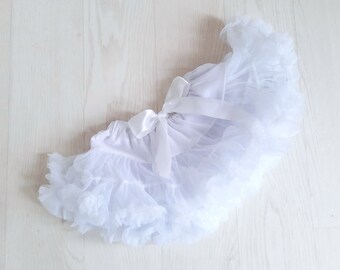 Girls Tutu 1st Birthday Girl  Birthday Tutu  Baby Tutu Baby Girls Tutu  Baby Tutu Birthday Tutu Skirt White Tutu Baby Gift Baby Outfit