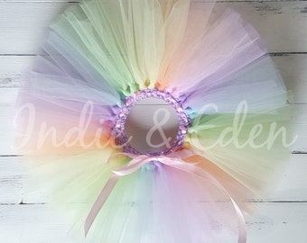 Girls Tutu - Rainbow Tutu - 1st Birthday Girl - Birthday Tutu - Baby Tutu - Baby Girls Tutu - Baby Tutu Birthday - Tutu Skirt - Pastel