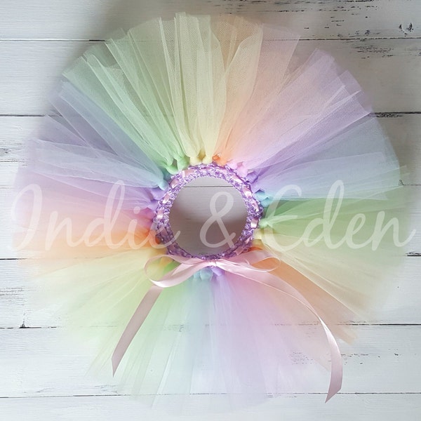 Girls Tutu - Rainbow Tutu - 1st Birthday Girl - Birthday Tutu - Baby Tutu - Baby Girls Tutu - Baby Tutu Birthday - Tutu Skirt - Pastel