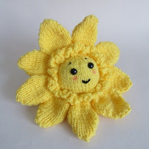 KNITTING PATTERN PDF - &#39;Hello Sunshine&#39; Flower Chocolate Orange Bath Bomb Cover Cosy Easter -Written In English